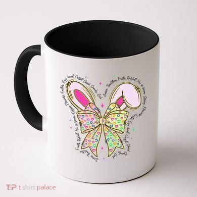 He Is Risen Easter Cross Coquette Jesus Christian Religious Coffee Mug