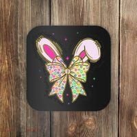 He Is Risen Easter Cross Coquette Jesus Christian Religious Coaster thumb 0