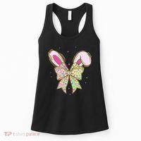He Is Risen Easter Cross Coquette Jesus Christian Religious Women's Tank Top thumb 0