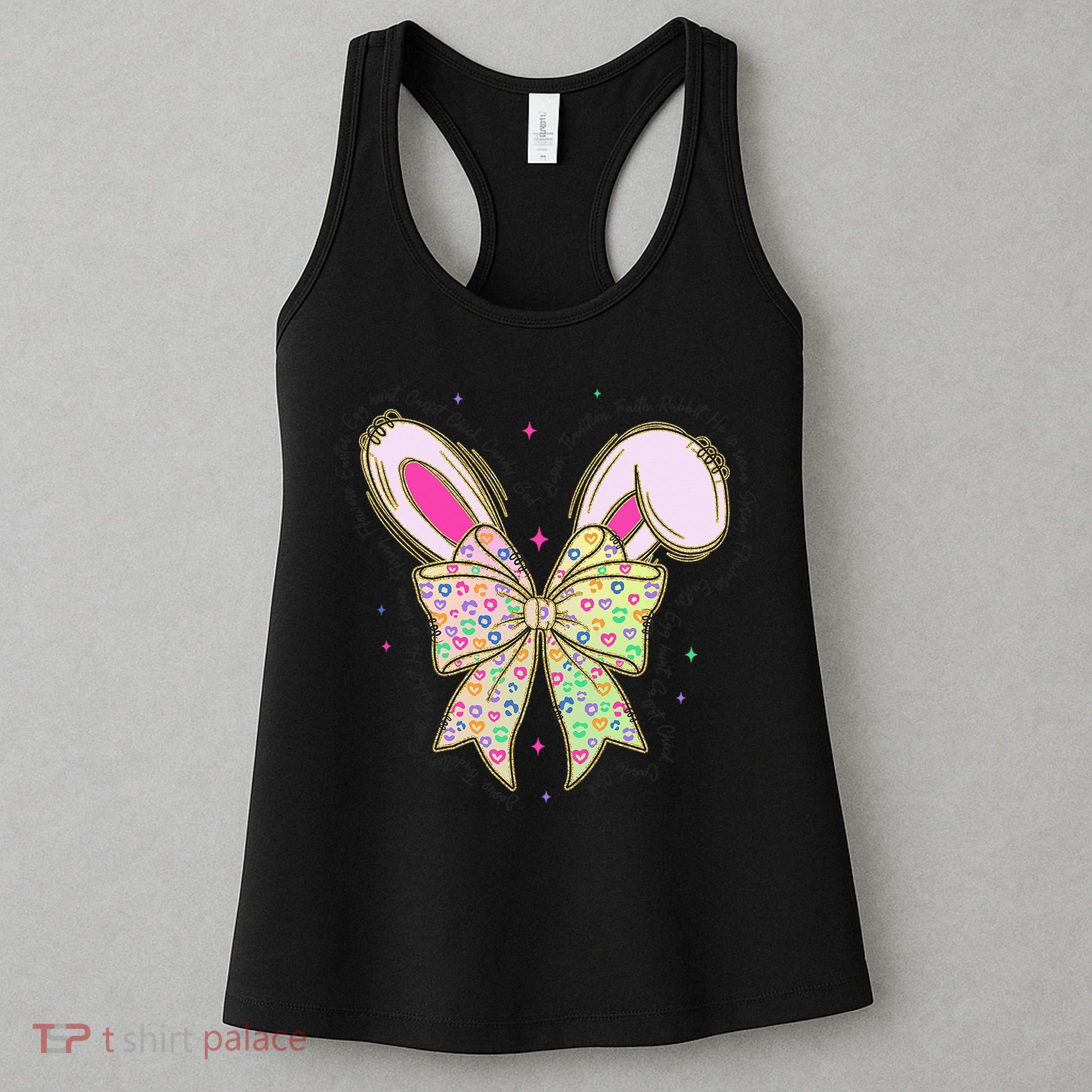He Is Risen Easter Cross Coquette Jesus Christian Religious Women's Tank Top