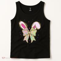 He Is Risen Easter Cross Coquette Jesus Christian Religious Tank Top thumb 2