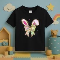 He Is Risen Easter Cross Coquette Jesus Christian Religious Toddler T-Shirt thumb 3