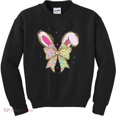 He Is Risen Easter Cross Coquette Jesus Christian Religious Kids Sweatshirt