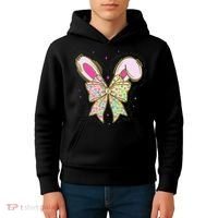 He Is Risen Easter Cross Coquette Jesus Christian Religious Kids Hoodie thumb 4