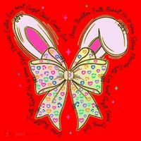 He Is Risen Easter Cross Coquette Jesus Christian Religious Santa Hat thumb 1