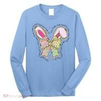 He Is Risen Easter Cross Coquette Jesus Christian Religious Long Sleeve Shirt thumb 0