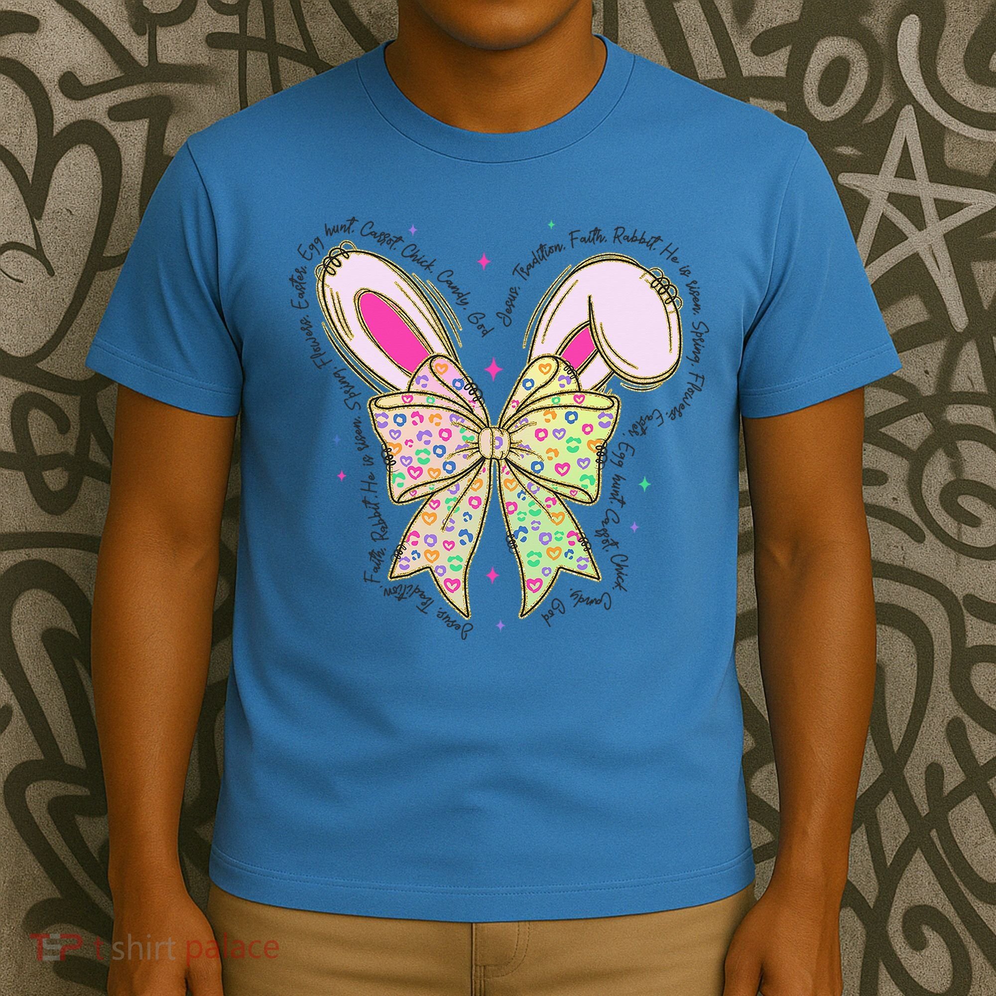 He Is Risen Easter Cross Coquette Jesus Christian Religious T-Shirt