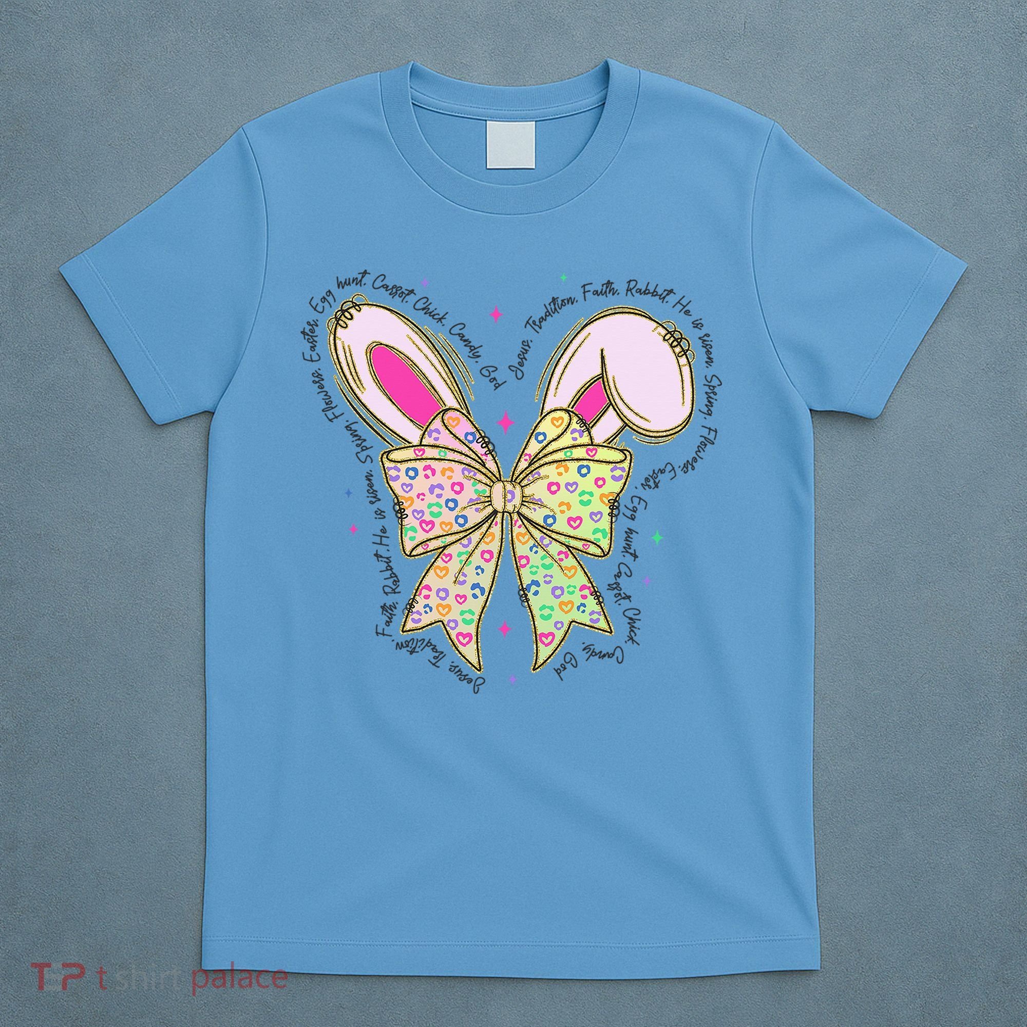 He Is Risen Easter Cross Coquette Jesus Christian Religious T-Shirt