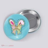 He Is Risen Easter Cross Coquette Jesus Christian Religious Button thumb 0