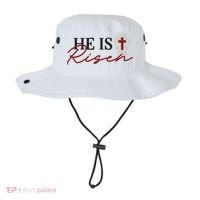 He Is Risen Jesus Christ Christian Faith Easter Embroidered Embroidered Bucket Hat thumb 0