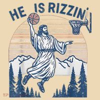 He Is Rizen Funny Easter Basketball Jesus Tote Bag thumb 4