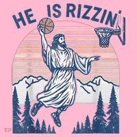 He Is Rizen Funny Easter Basketball Jesus Coaster thumb 2