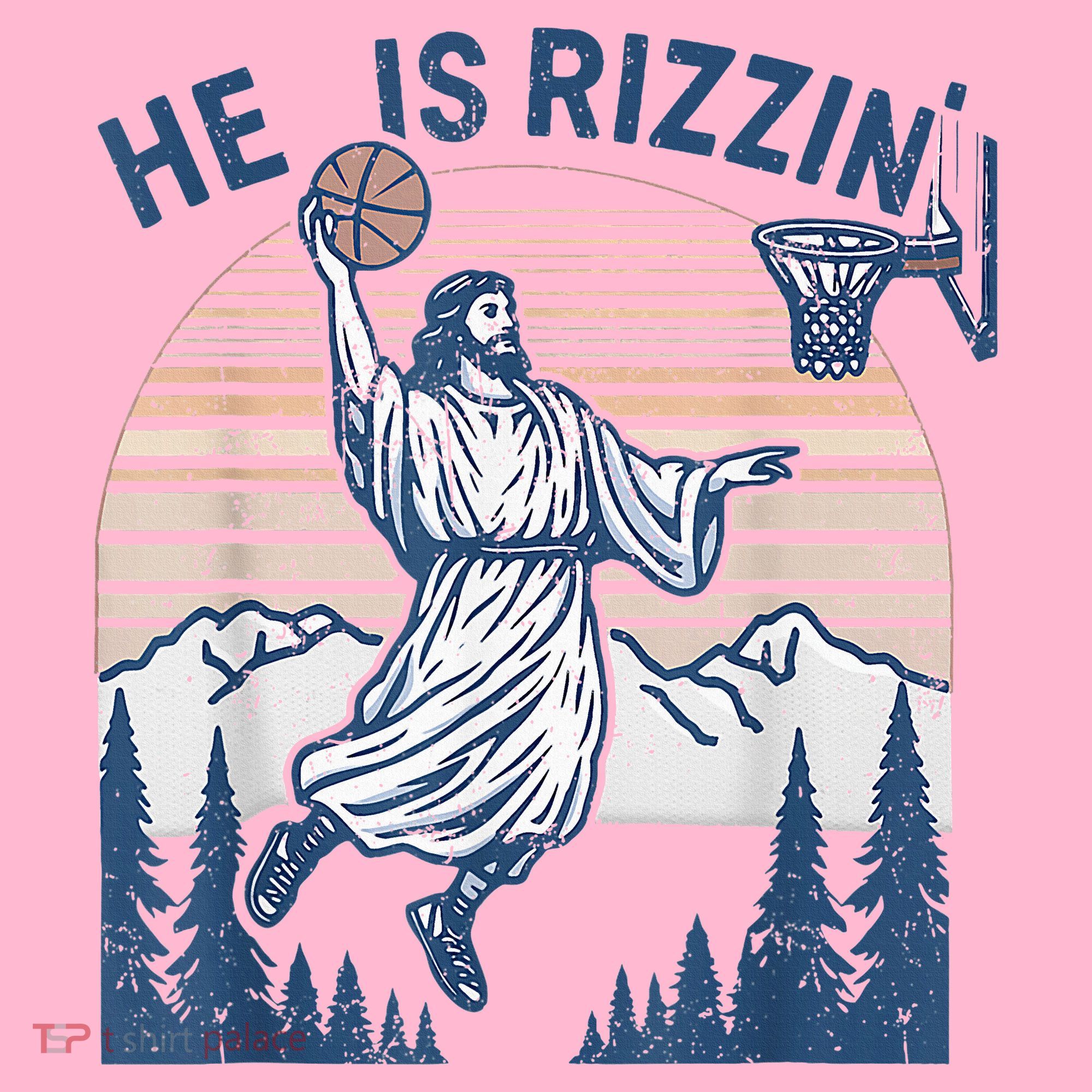 He Is Rizen Funny Easter Basketball Jesus Coaster