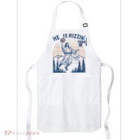 He Is Rizen Funny Easter Basketball Jesus Apron thumb 0