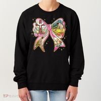 He Is Risen Easter Cross Coquette Jesus Christian Religious Women's Sweatshirt thumb 0