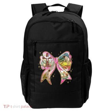 He Is Risen Easter Cross Coquette Jesus Christian Religious Backpack