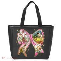 He Is Risen Easter Cross Coquette Jesus Christian Religious Tote Bag thumb 0
