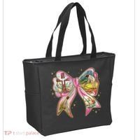 He Is Risen Easter Cross Coquette Jesus Christian Religious Tote Bag thumb 2