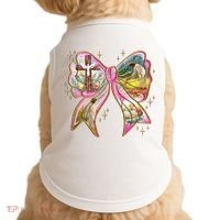 He Is Risen Easter Cross Coquette Jesus Christian Religious Doggie Tank thumb 0