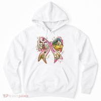 He Is Risen Easter Cross Coquette Jesus Christian Religious Hoodie thumb 0