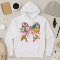 He Is Risen Easter Cross Coquette Jesus Christian Religious Hoodie thumb 3