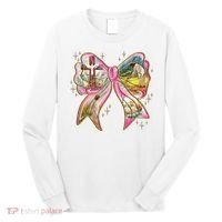 He Is Risen Easter Cross Coquette Jesus Christian Religious Long Sleeve Shirt thumb 0