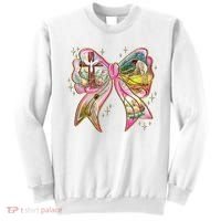 He Is Risen Easter Cross Coquette Jesus Christian Religious Sweatshirt thumb 0