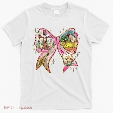 He Is Risen Easter Cross Coquette Jesus Christian Religious T-Shirt
