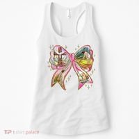 He Is Risen Easter Cross Coquette Jesus Christian Religious Women's Tank Top thumb 0
