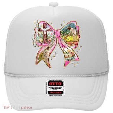 He Is Risen Easter Cross Coquette Jesus Christian Religious Hat