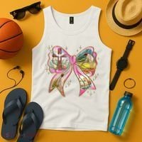 He Is Risen Easter Cross Coquette Jesus Christian Religious Tank Top thumb 4