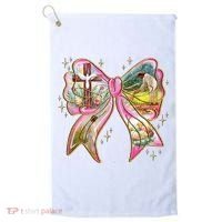 He Is Risen Easter Cross Coquette Jesus Christian Religious Golf Towel thumb 0