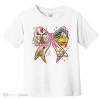 He Is Risen Easter Cross Coquette Jesus Christian Religious Toddler T-Shirt thumb 0