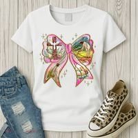 He Is Risen Easter Cross Coquette Jesus Christian Religious Women's T-Shirt thumb 3