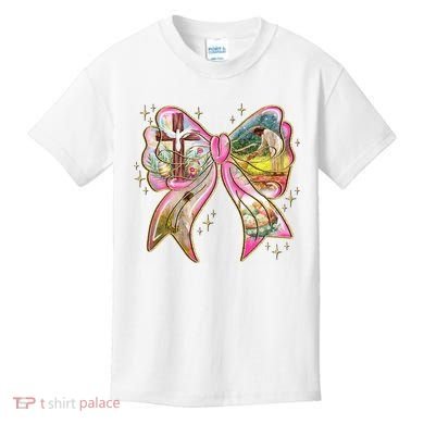 He Is Risen Easter Cross Coquette Jesus Christian Religious Kids T-Shirt