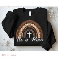 He Is Risen Jesus Christ Easter Christian Faith Sweatshirt thumb 2