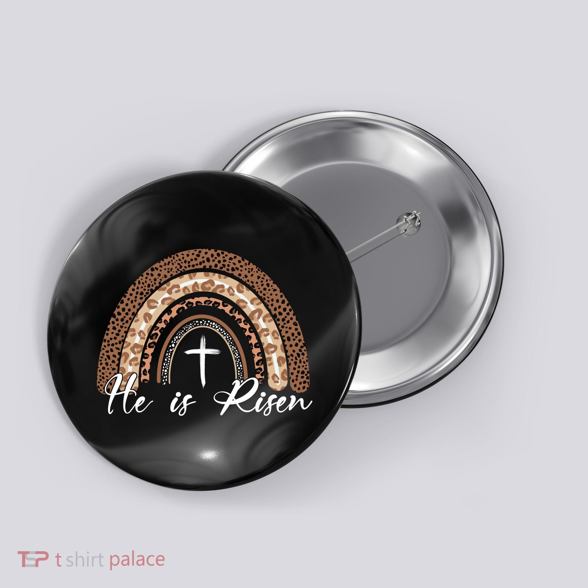 He Is Risen Jesus Christ Easter Christian Faith Button