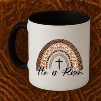 He Is Risen Jesus Christ Easter Christian Faith Coffee Mug thumb 2