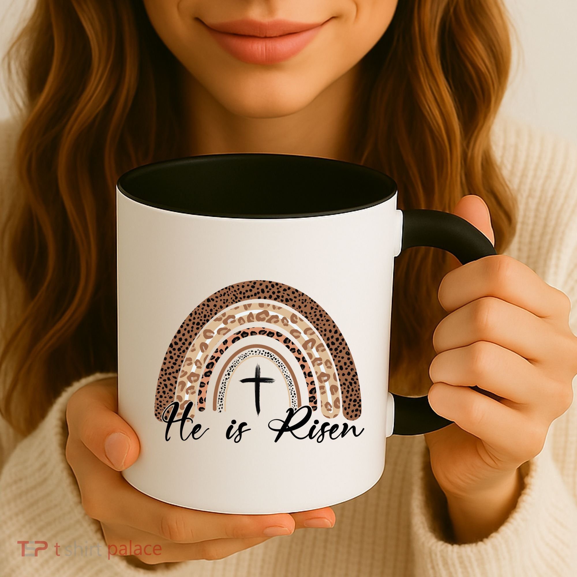 He Is Risen Jesus Christ Easter Christian Faith Coffee Mug