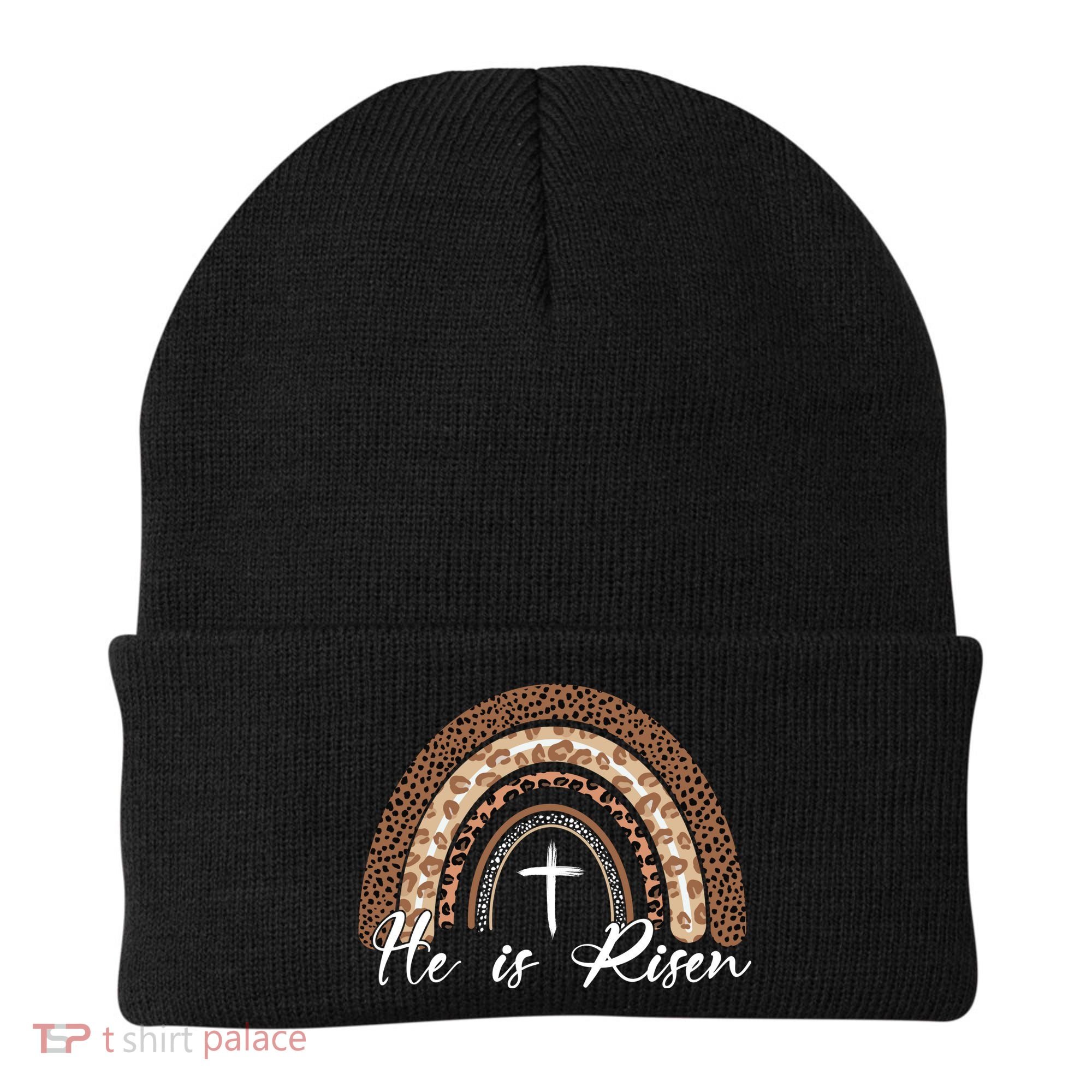 He Is Risen Jesus Christ Easter Christian Faith Beanie