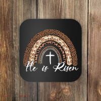 He Is Risen Jesus Christ Easter Christian Faith Coaster thumb 0