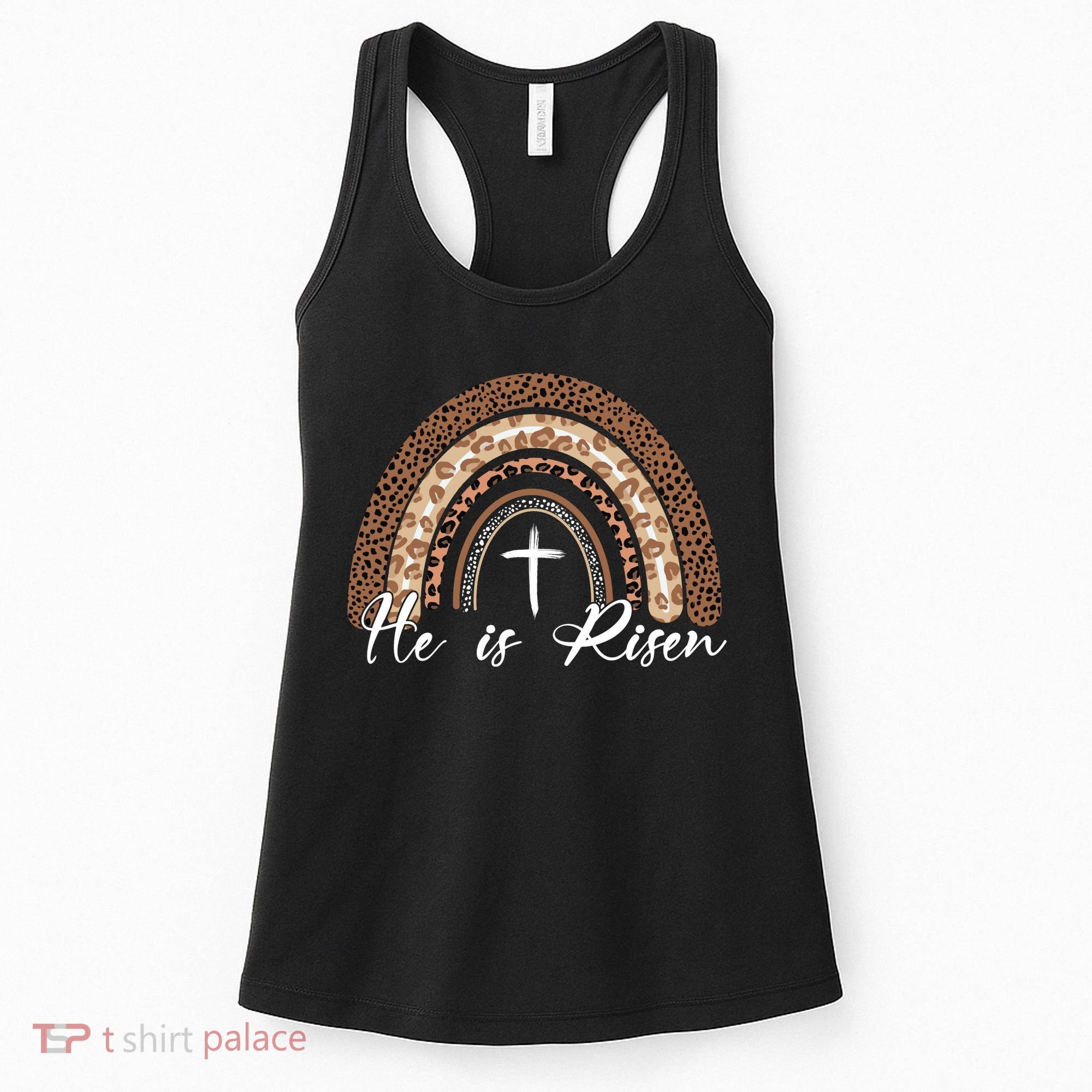 He Is Risen Jesus Christ Easter Christian Faith Women's Tank Top