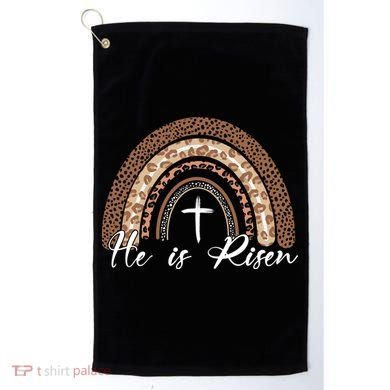 He Is Risen Jesus Christ Easter Christian Faith Golf Towel