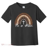 He Is Risen Jesus Christ Easter Christian Faith Toddler T-Shirt thumb 0