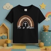 He Is Risen Jesus Christ Easter Christian Faith Toddler T-Shirt thumb 3