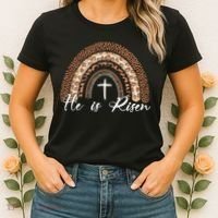 He Is Risen Jesus Christ Easter Christian Faith Women's T-Shirt thumb 2