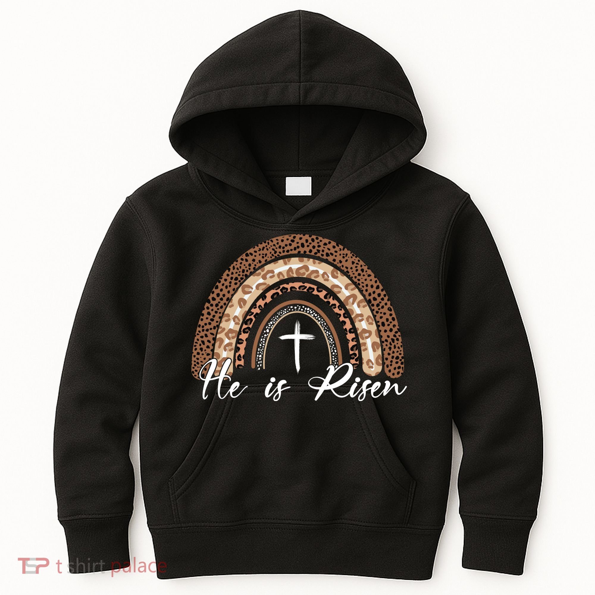 He Is Risen Jesus Christ Easter Christian Faith Kids Hoodie