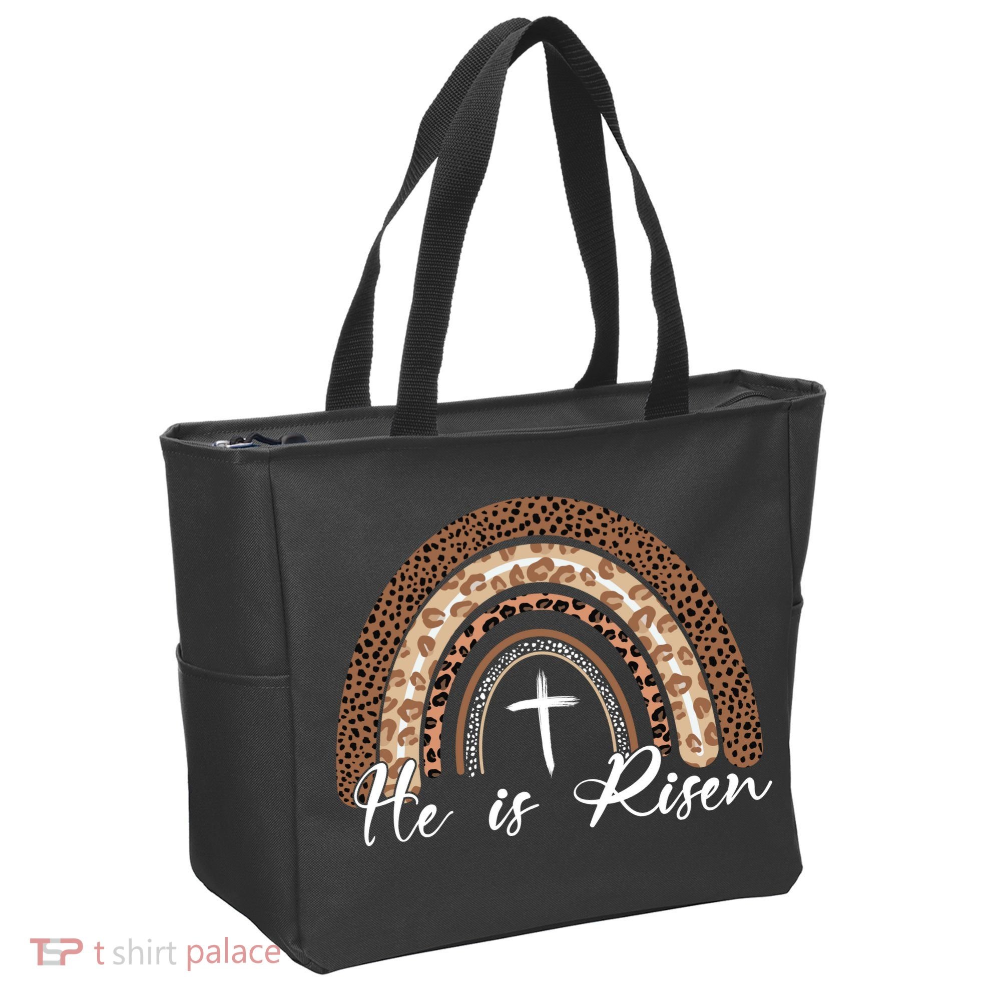 He Is Risen Jesus Christ Easter Christian Faith Tote Bag