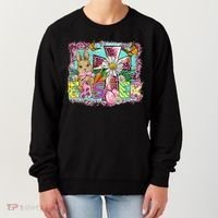He Is Risen Easter Cross Coquette Jesus Christian Religious Women's Sweatshirt thumb 0