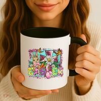 He Is Risen Easter Cross Coquette Jesus Christian Religious Coffee Mug thumb 3